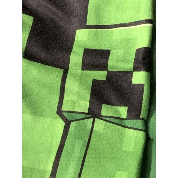 MINECRAFT Boys Sleeper CREEPER UNION SUIT PAJAMAS 1-PC FLEECE NWT - Picture 8 of 12